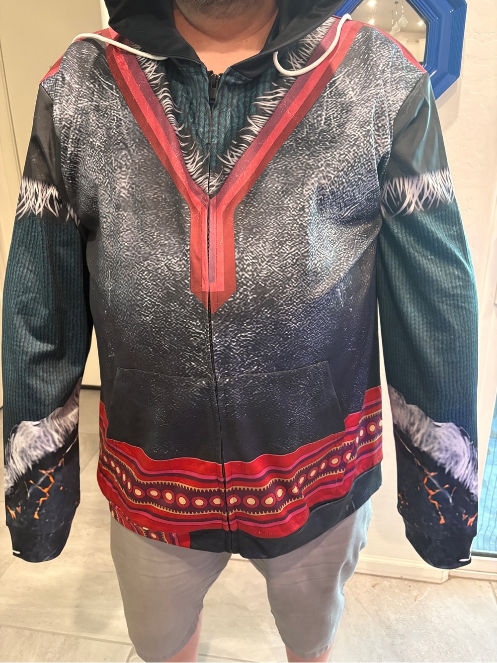 Men's Kristoff from Frozen inspired Zip Hoodie Jacket